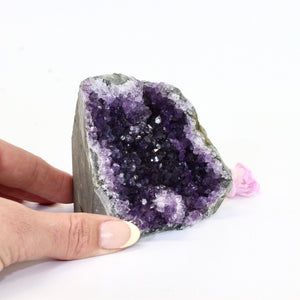 Amethyst crystal with cut base | ASH&STONE Crystals Auckland NZ