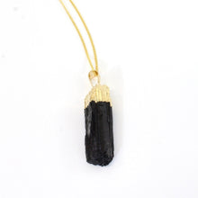 Load image into Gallery viewer, Black tourmaline crystal pendant with 18&quot; chain | ASH&amp;STONE Crystal Jewellery NZ
