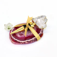 Load image into Gallery viewer, Coasters &amp; wine stopper crystal gift set | ASH&amp;STONE Auckland NZ
