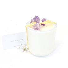Load image into Gallery viewer, Amethyst Crystal Candle: French Pear | ASH&amp;STONE Crystals &amp; Candles Auckland NZ
