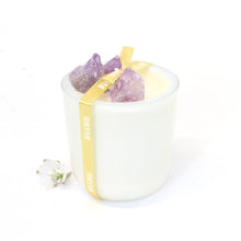 Load image into Gallery viewer, Amethyst Crystal Candle: French Pear | ASH&amp;STONE Crystals &amp; Candles Auckland NZ
