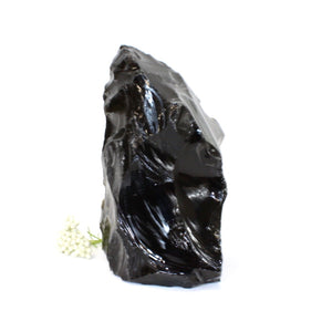 Black obsidian cut base | ASH&STONE Auckland NZ