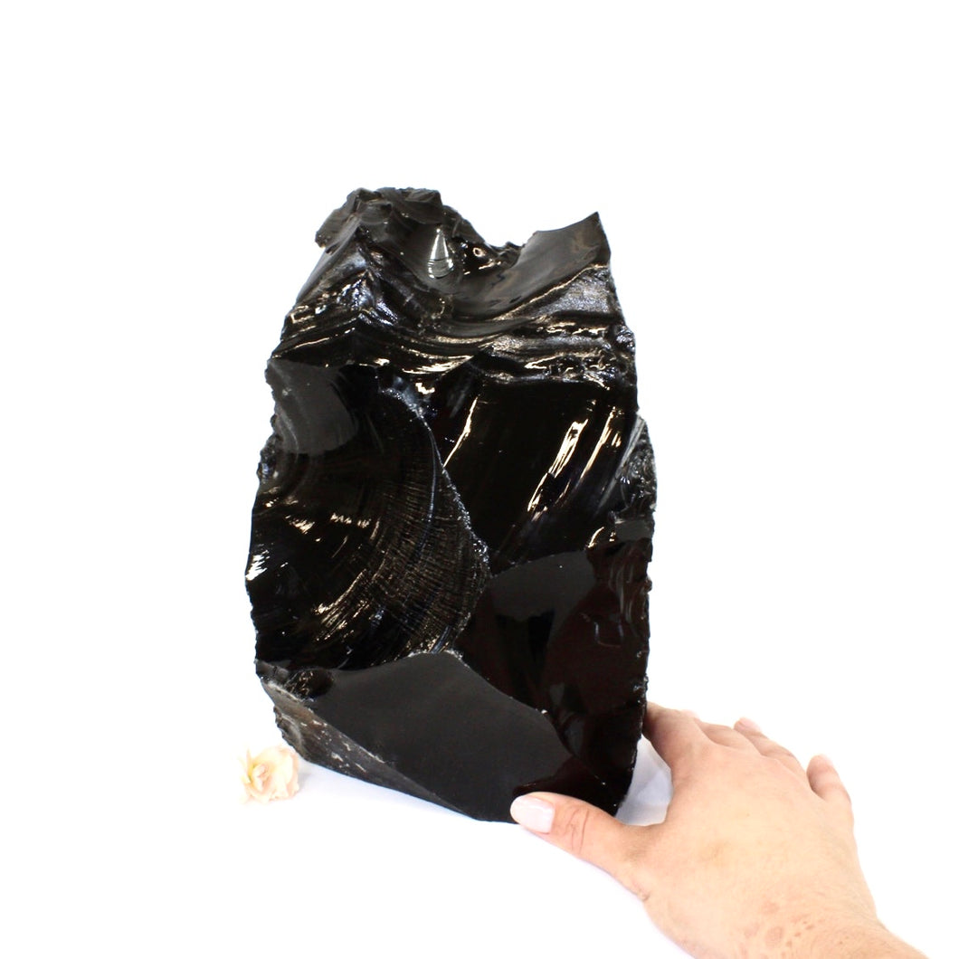 Large black obsidian 6kg | ASH&STONE Crystals Shop Auckland NZ