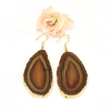 Load image into Gallery viewer, Agate crystal earrings | ASH&amp;STONE Crystal Jewellery Auckland NZ
