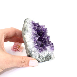 Amethyst crystal with cut base | ASH&STONE Crystals Shop 