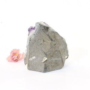 Amethyst crystal with cut base | ASH&STONE Crystals Shop 