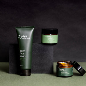 Two Dudes Essentials kit for him | ASH&STONE NZ Skincare