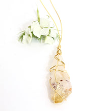 Load image into Gallery viewer, Bespoke heat-treated citrine crystal necklace 18&quot; chain | ASH&amp;STONE Crystal Jewellery Shop Auckland NZ
