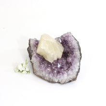 Load image into Gallery viewer, Amethyst &amp; white calcite crystal cluster | ASH&amp;STONE Crystals Shop Auckland NZ
