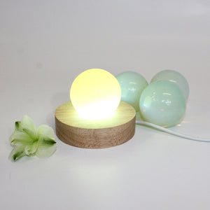 Opalite sphere on LED lamp base | ASH&STONE Auckland NZ