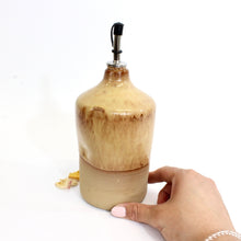 Load image into Gallery viewer, Large bespoke NZ handmade ceramic oil dispenser | ASH&amp;STONE Ceramics &amp; Gifts Auckland NZ
