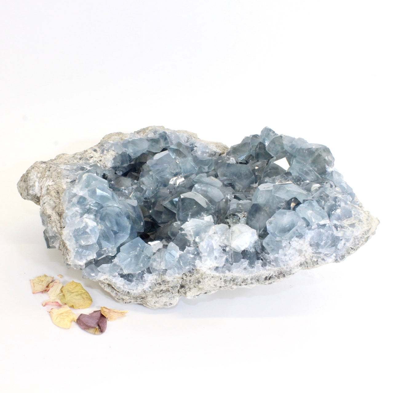 Large celestite crystal cluster 10kg | ASH&STONE Crystals Shop