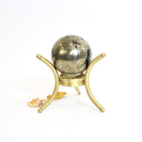 Pyrite crystal sphere on stand | ASH&STONE Crystals Shop Auckland NZ