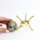 Pyrite crystal sphere on stand | ASH&STONE Crystals Shop Auckland NZ