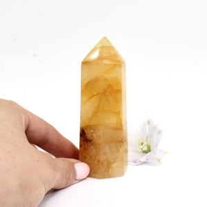 Golden healer crystal tower | ASH&STONE Crystals Shop Auckland NZ