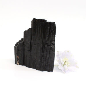 Black tourmaline crystal tower | ASH&STONE Crystals Shop Auckland NZ