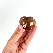Load and play video in Gallery viewer, Crystals NZ: Flower agate crystal polished heart
