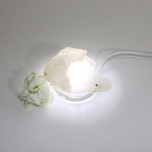 Load image into Gallery viewer, Clear quartz crystal point on LED lamp base | ASH&amp;STONE Crystal Shop Auckland NZ
