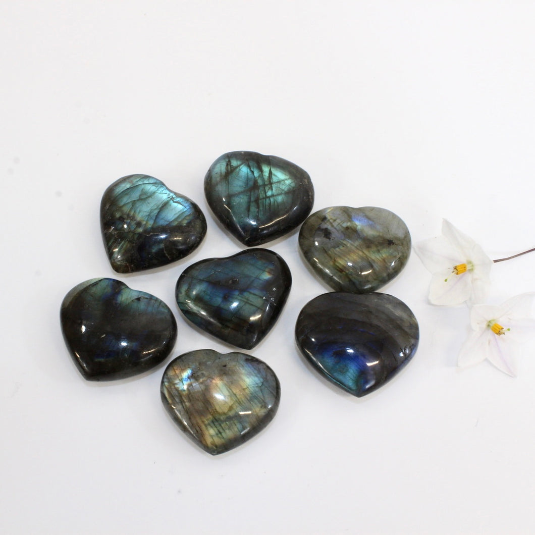 Labradorite crystal heart | ASH&STONE Crystals Shop