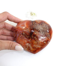 Load image into Gallery viewer, Carnelian crystal polished heart | ASH&amp;STONE Crystals Shop Auckland NZ
