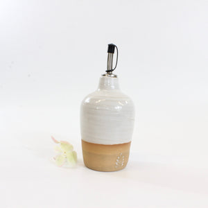 Bespoke NZ handmade large ceramic oil / vinegar dispenser | ASH&STONE NZ made gifts Auckland NZ