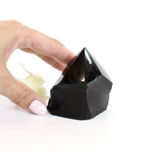 Black obsidian point | ASH&STONE Crystals Shop Auckland NZ