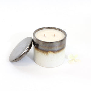 Soy wax artisan candle designer ceramic jar | ASH&STONE Candles Auckland NZ