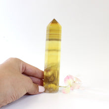 Load image into Gallery viewer, Yellow fluorite crystal tower | ASH&amp;STONE Crystals Shop Auckland NZ
