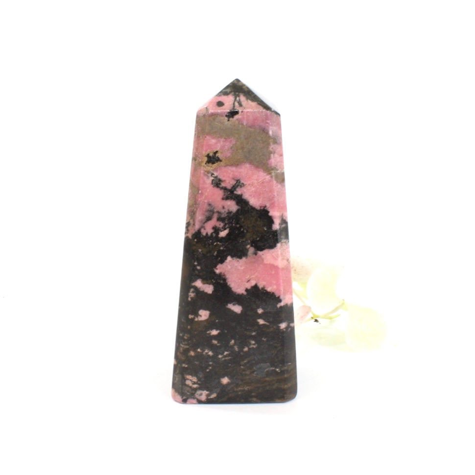 Rhodonite crystal tower | ASH&STONE Crystals Shop Auckland NZ