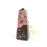 Rhodonite crystal tower | ASH&STONE Crystals Shop Auckland NZ