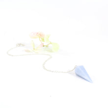 Load image into Gallery viewer, Angelite crystal pendulum | ASH&amp;STONE Crystals Shop Auckland
