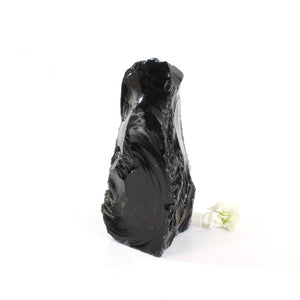 Black obsidian cut base | ASH&STONE Crystals Shop Auckland NZ