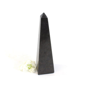 Shungite crystal obelisk | ASH&STONE Crystals Shop Auckland NZ