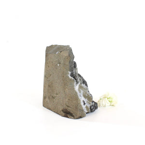 Black amethyst crystal with cut base | ASH&STONE Crystals Shop Auckland NZ