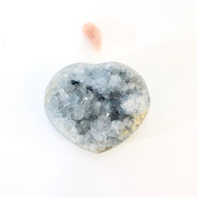 Load image into Gallery viewer, Celestite crystal heart | ASH&amp;STONE Crystals Shop Auckland NZ
