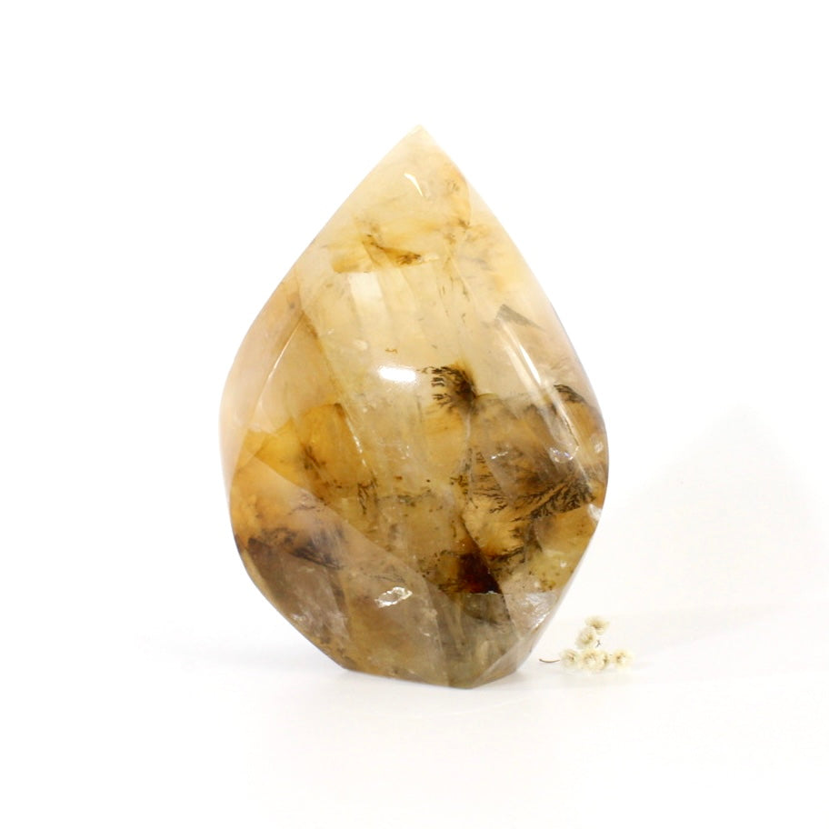 Golden healer crystal flame | ASH&STONE Crystals Shop Auckland NZ