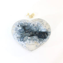 Load image into Gallery viewer, Large celestite crystal heart 1.87kg | ASH&amp;STONE Crystals Shop Auckland NZ
