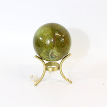 Load image into Gallery viewer, Green opal polished crystal sphere on stand | ASH&amp;STONE Crystal Shop Auckland NZ
