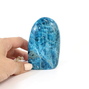 Blue apatite polished crystal free form | ASH&STONE Crystals Shop Auckland NZ