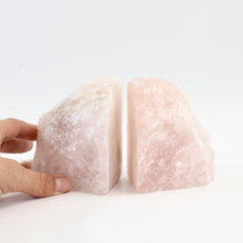 Load image into Gallery viewer, Rose quartz crystal bookends | ASH&amp;STONE Crystals Shop Auckland NZ

