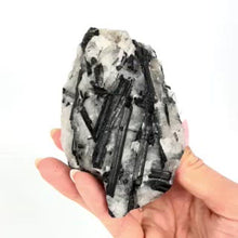 Load and play video in Gallery viewer, Crystals NZ: Black tourmaline in quartz crystal A grade

