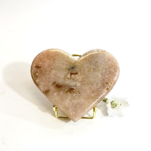 Load and play video in Gallery viewer, Pink amethyst crystal heart on stand | ASH&amp;STONE Crystals Shop Auckland NZ
