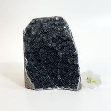 Load and play video in Gallery viewer, Black amethyst crystal with cut base | ASH&amp;STONE Crystals Shop Auckland NZ
