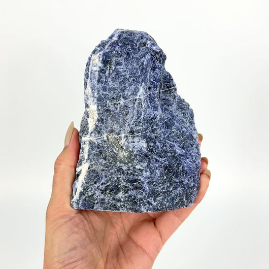 Crystals NZ: Large sodalite crystal cut base