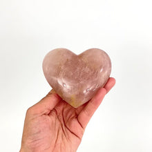 Load and play video in Gallery viewer, Crystals NZ: Rose quartz crystal heart
