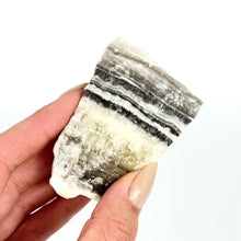 Load and play video in Gallery viewer, Crystals NZ: Zebra calcite crystal chunk - raw
