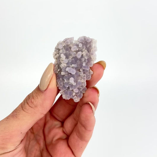 Crystals NZ: Grape agate crystal cluster - rare