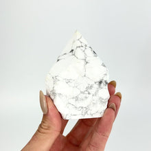 Load and play video in Gallery viewer, Howlite crystal polished point
