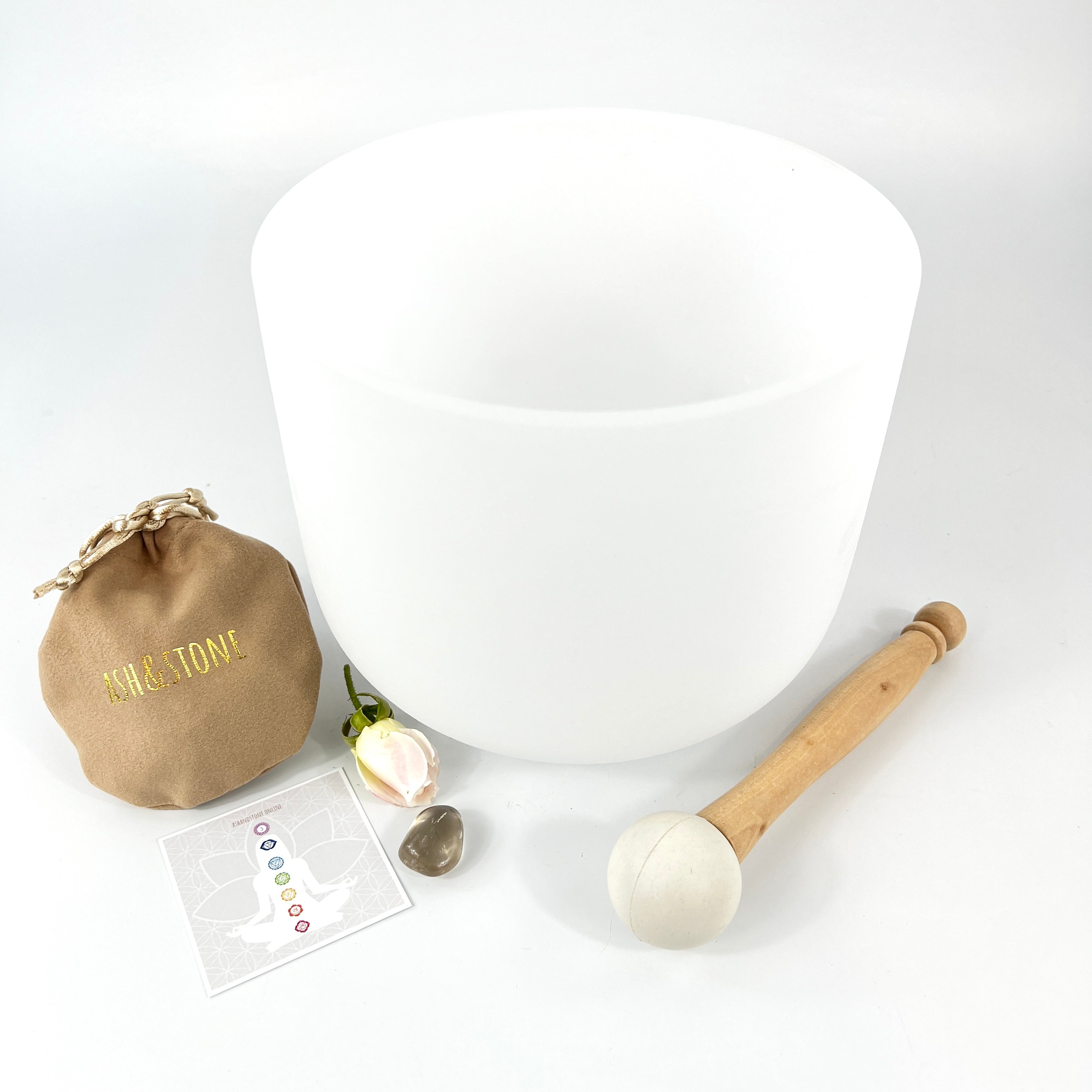Root chakra 8" quartz crystal singing bowl | Pitch Perfect
