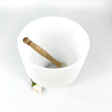 Solar plexus chakra 8" quartz crystal singing bowl | Perfect Pitch | ASH&STONE